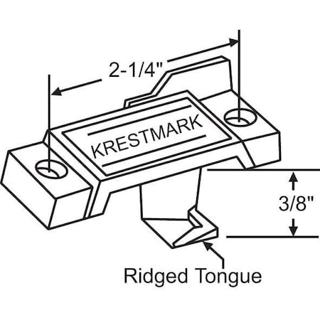 Strybuc Sash Lock Black 900-10798KB
